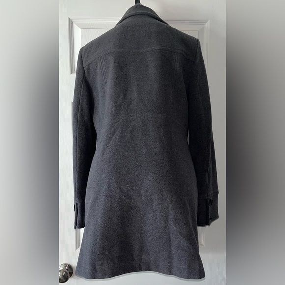 Croft & Barrow Charcoal Gray Wool Peacoat Jacket Women’s Large - Picture 2 of 6